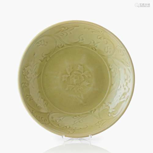 A Chinese Longquan Celadon Charger
