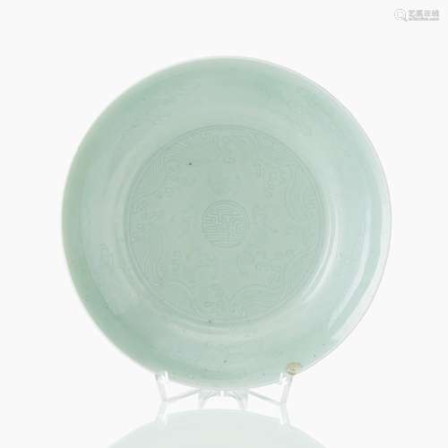 A Fine Celadon-Glazed Dish