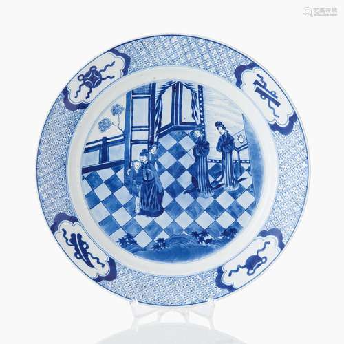 A Chinese Blue and White Plate