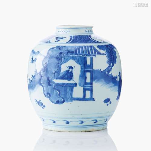 A Chinese Blue and White Jar