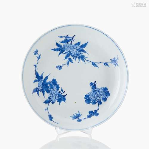 A Chinese Blue and White Saucer Dish