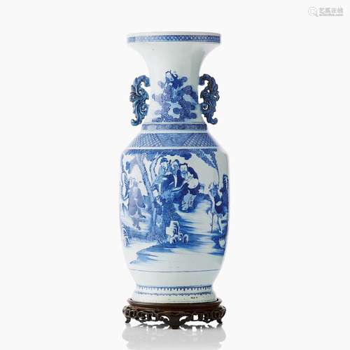 A Chinese Blue and White Vase