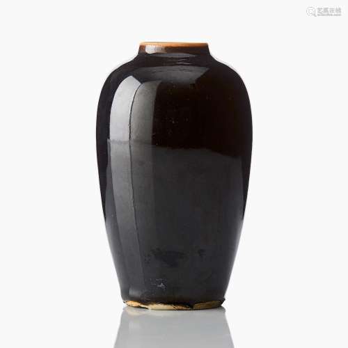 A Chinese Famille Noire Vase