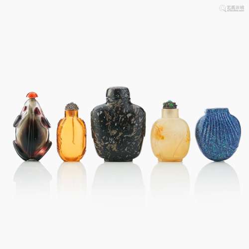 Five Chinese Snuffbottles