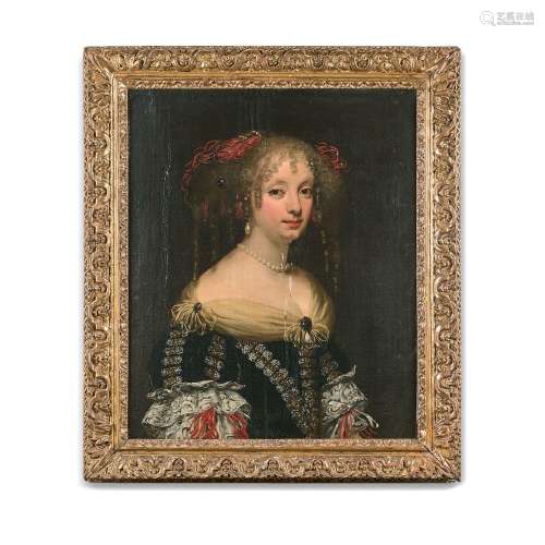 FERDINAND VOET (1639-1700) ET ATELIERPortrait de femme au co...
