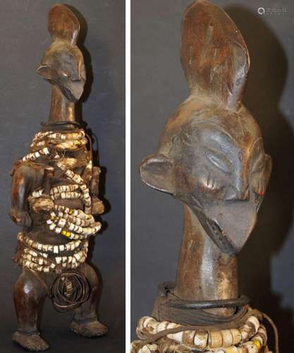 Fruchtbarkeitspuppe oder Ibedji Statue, Nigeria Yoruba oder ...