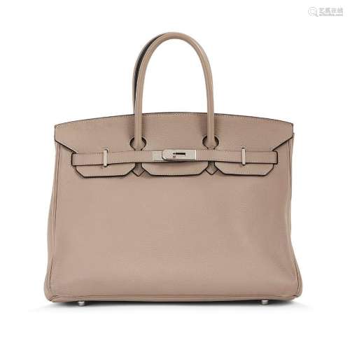 HERMÈS ParisSac Birkin 35 cuir en taurillon ClémenceColoris ...