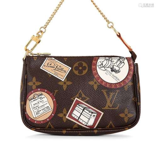 LOUIS VUITTONMini Pochette Monogram patchen toile Monogram e...