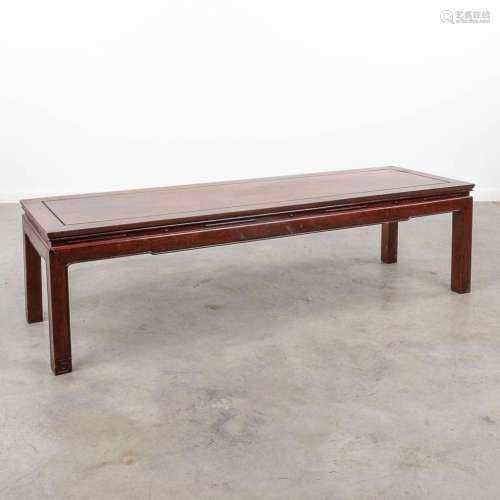 A Chinese coffee table made of hardwood. (L:46 x W:153 x H:4...