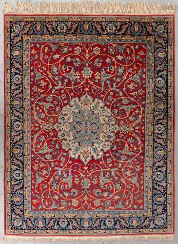An Oriental hand-made carpet, Tabriz. (L:263 x W:200 cm)