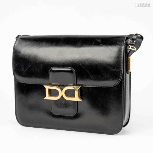 Delvaux, model Bourgogne a vintage handbag made of black lea...