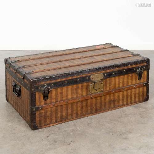 Louis Vuitton, an antique suitcase. (L:52 x W:93 x H:32 cm)
