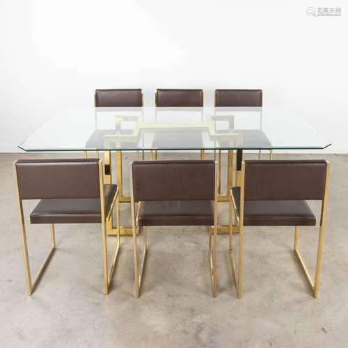 Belgo Chrome, a large dining room table and G-shape chairs. ...