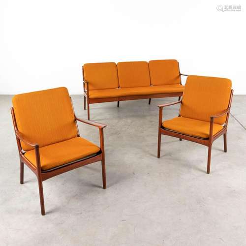 Ole WANSCHER (1903-1985) 'PJ 112' a mid-century Danish sofa ...