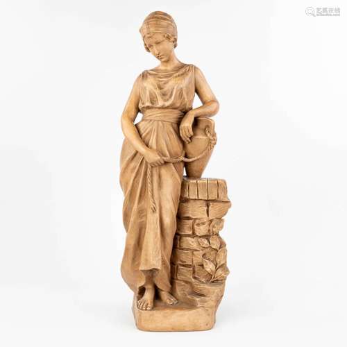 Richard AURILI (1834-c.1914) 'The Water carrier,' a figurine...