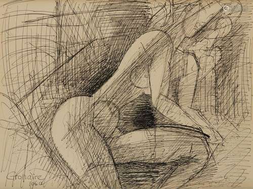 GROMAIRE Marcel (1892-1971)<br />
"Nu", 1960<br />...