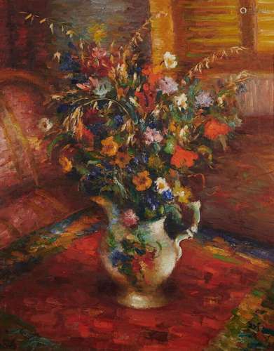 DYF Marcel  (1899-1985)<br />
Nature morte au bouquet de fle...