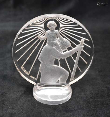 LALIQUE René (1860 - 1945)<br />
« Saint-Christophe » (modèl...