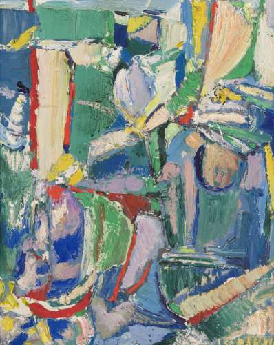 André Lanskoy (1902-1976), Composition, huile sur toile, sig...