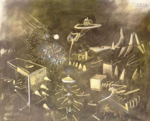 Roberto Matta (1911-2002), Composition, 1974, huile sur toil...