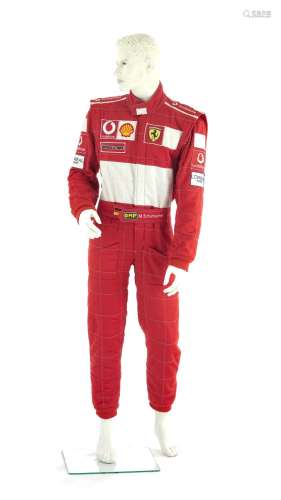 Combinaison de formule 1 de Michaël Schumacher, Ferrari, par...