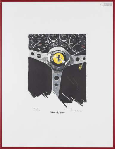 Jerry Koh (XXe s.), Série Ferrari, 13 lithographies en coule...