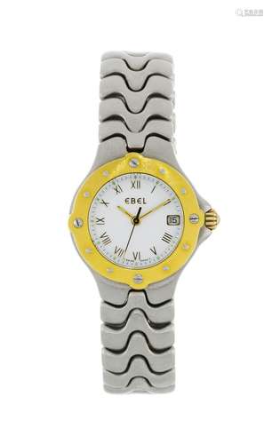 Ebel, Sportwave, réf. E 6087621, montre-bracelet en or et ac...