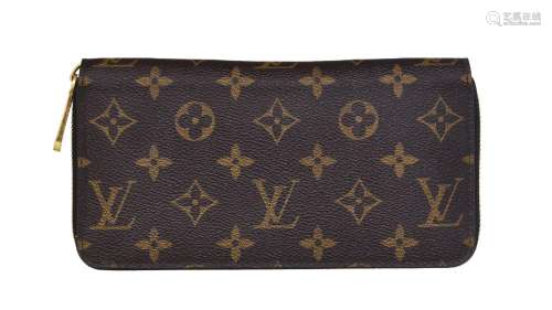 Louis Vuitton, portefeuille Zippy en toile Monogram, intérie...