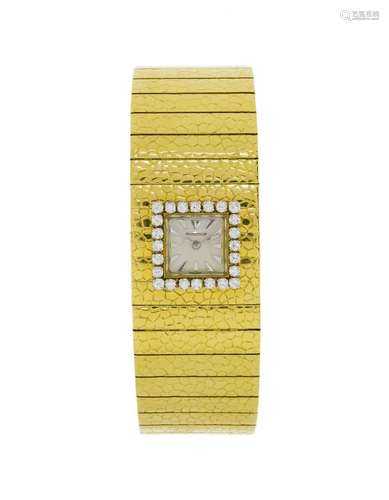 Jaeger-LeCoultre, montre-bracelet en or 750 sertie de diaman...