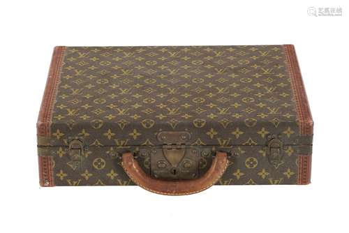 Vuitton, mallette Président en toile enduite Monogram, poign...