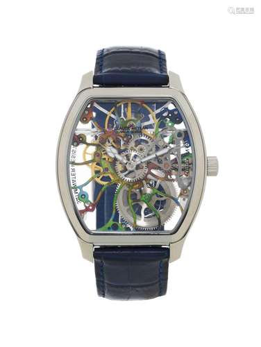 Claude Meylan, Tortue, montre squelette en acier