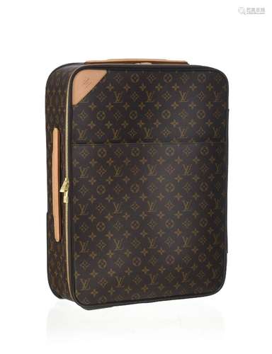 Louis Vuitton, valise Pégase 55 en toile enduite Monogram et...