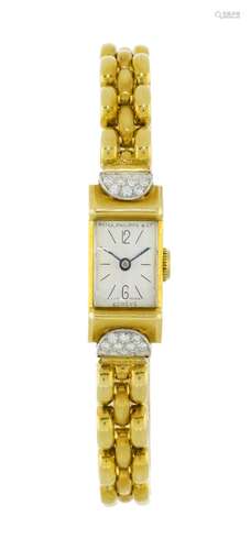 Patek Philippe & Co, montre-bracelet 2 ors 750 sertie de...