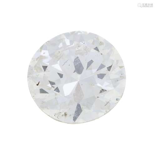 Un diamant taille brillant sur papier de 0,73 ct