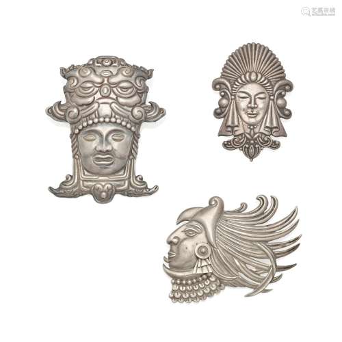 THREE SILVER BROOCHES, LOS CASTILLO