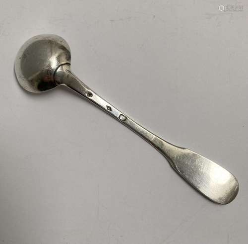 LOUCHE A MOUTARDE en argent, modèle uniplat<br />
Paris, 181...