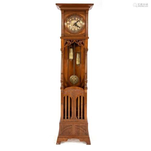 grandfather clock art nouveau,