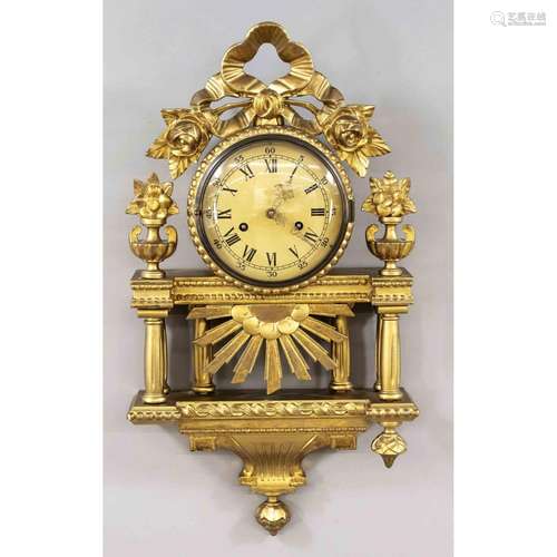 Wooden gilded wall clock, 2nd