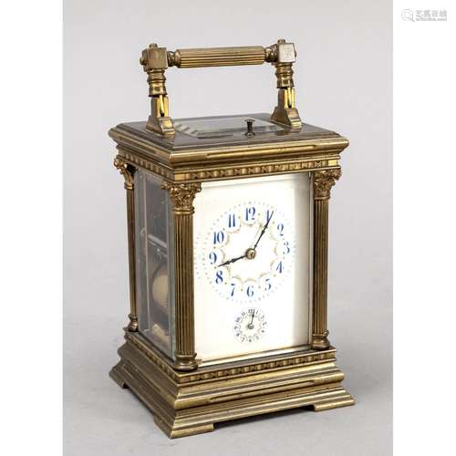 french travelling clock, with