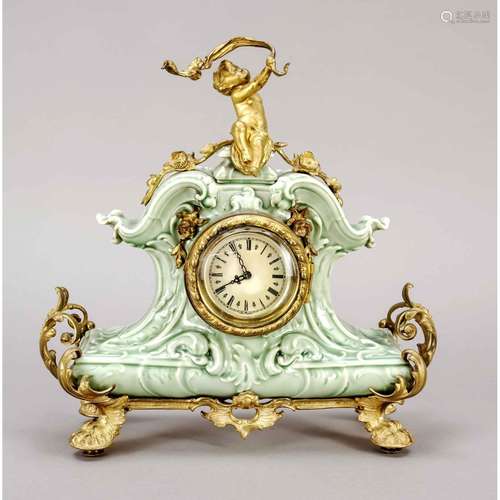 Kamin Uhr Seeger KPM, c. 1890,