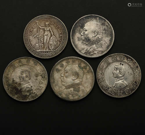 A GROUP OF 20TH CENTURY STERLING SILVER COINS