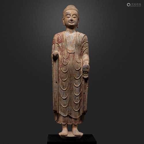 QINGSHI BUDDHA STATUE, NORTHERN WEI DYNASTY, CHINA