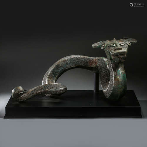 BRONZE DRAGON, WESTERN ZHOU DYNASTY, CHINA