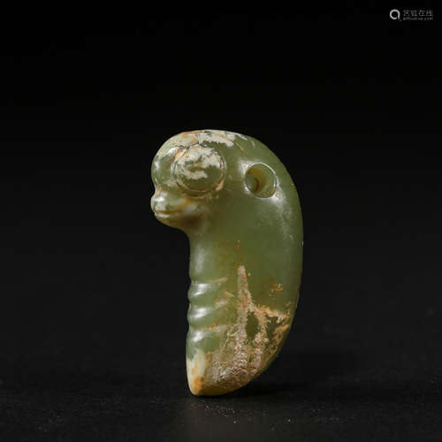 HEMO JADE SILKWORM FROM THE HONGSHAN CULTURE OF CHINA