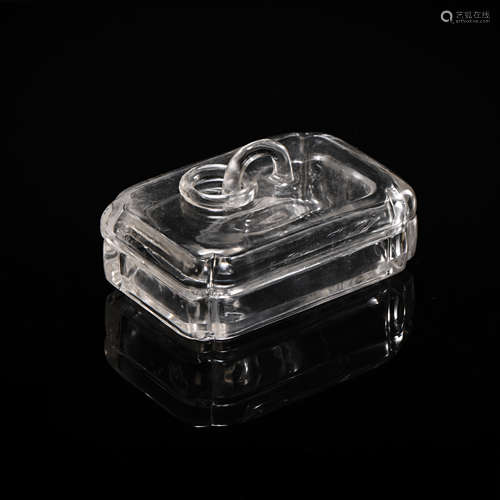 CHINESE QING DYNASTY CRYSTAL BOX