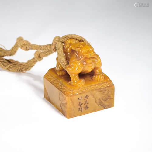 CHINESE QING DYNASTY TIAN HUANG STONE SEAL