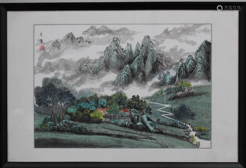 A Framed Chinese Painting