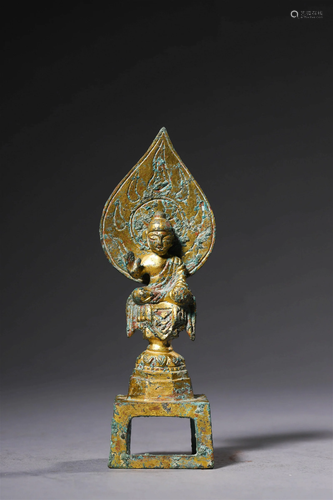 Gilt Bronze Statue Of Shakyamuni