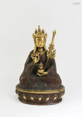 A Gilt Bronze Bodhisattva Statue