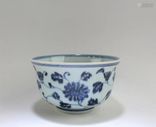 Chinese Blue & White Porcelain Bowl